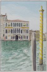 1024 Aquarelles de Venise 02 paline jaune au grand canal (sans bords)