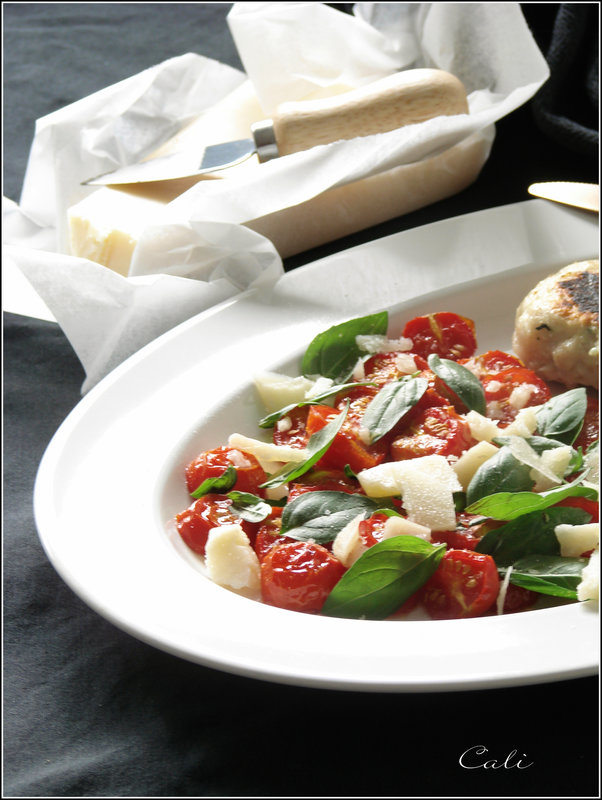 Salade de Tomates Semi Confites au Grana Padano 001