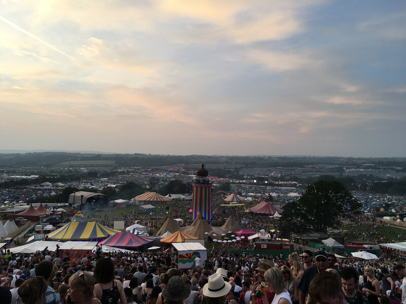 Francois Groualle_festival_Glastonbury_The Park_Ribbon Tower_2017_site