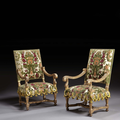 Paire de fauteuils d'époque Louis XIV, vers <b>1690</b>