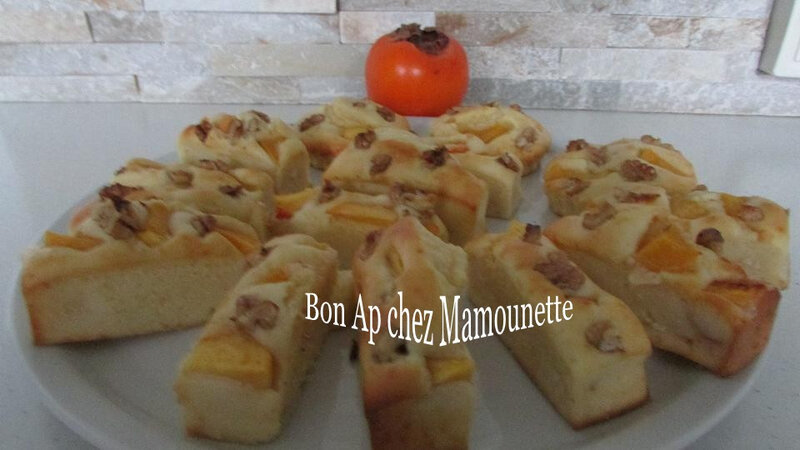 Petits gâteaux au kaki et aux noix crémés 009