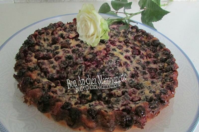 gâteau crémeux aux mûres sauvages 014