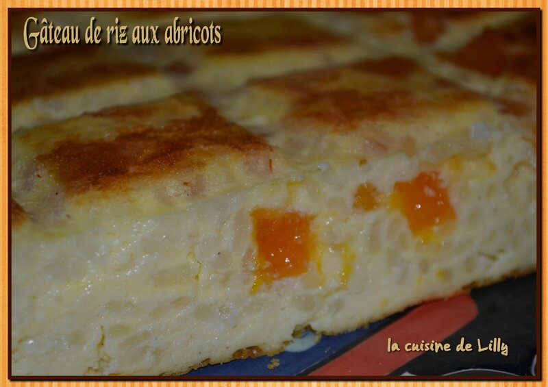 gâteau de riz aux abricots