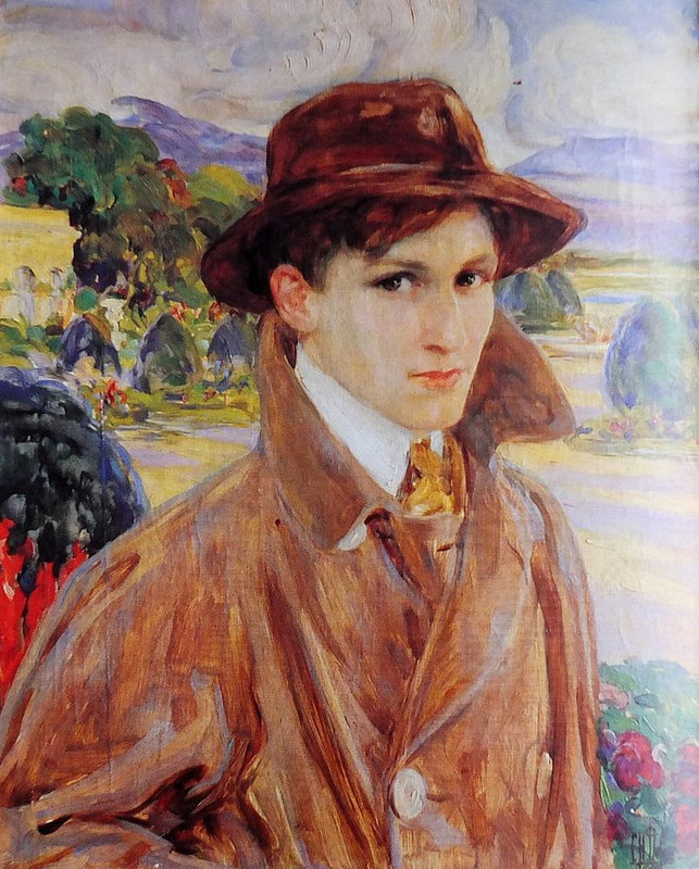 Portrait de Maurice Rostand par Clémentine-Hélène Dufau en 1909