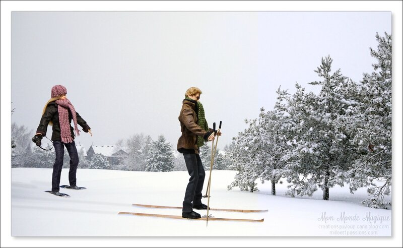 Candice et Colin dans la neige