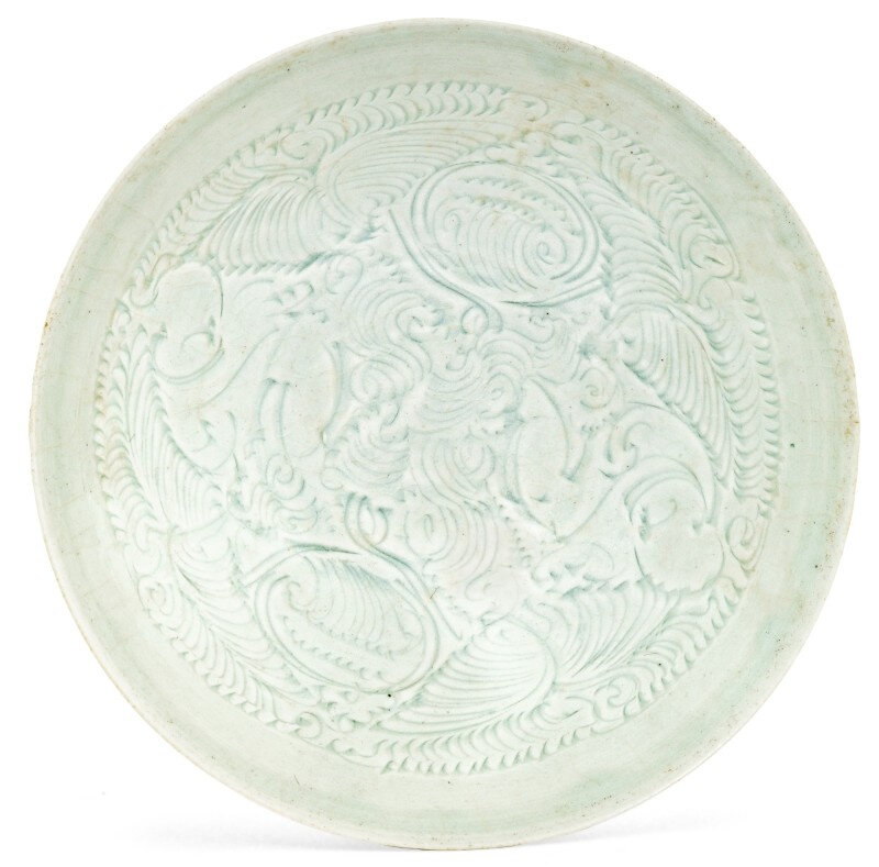 A Qingbai carved 'Boys' bowl, Southern Song Dynasty (1127-1279)