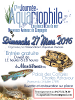 Affiche 17 ème Journée aquariophile eau douce, eau de mer, NAC à Montélimar