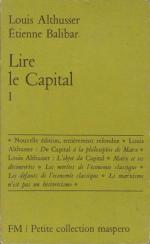 Louis Althusser & Étienne Balibar, Lire le Capital