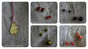 Pendentifs et boucles d'oreille