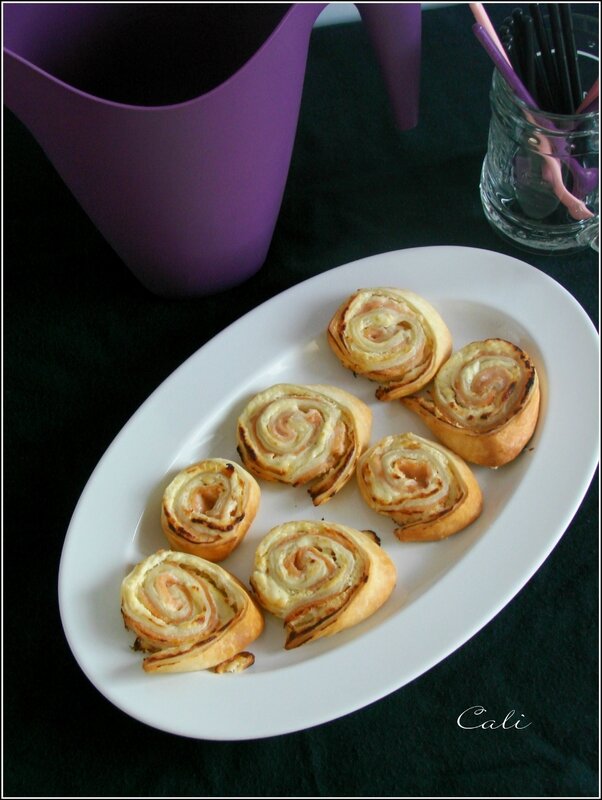 Palmiers au Saumon Fumé, Mascarpone & Citron Vert