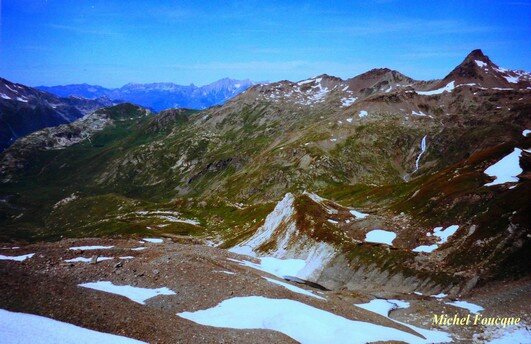 1056) Rando pédestre face au Mont Pourri (Savoie)
