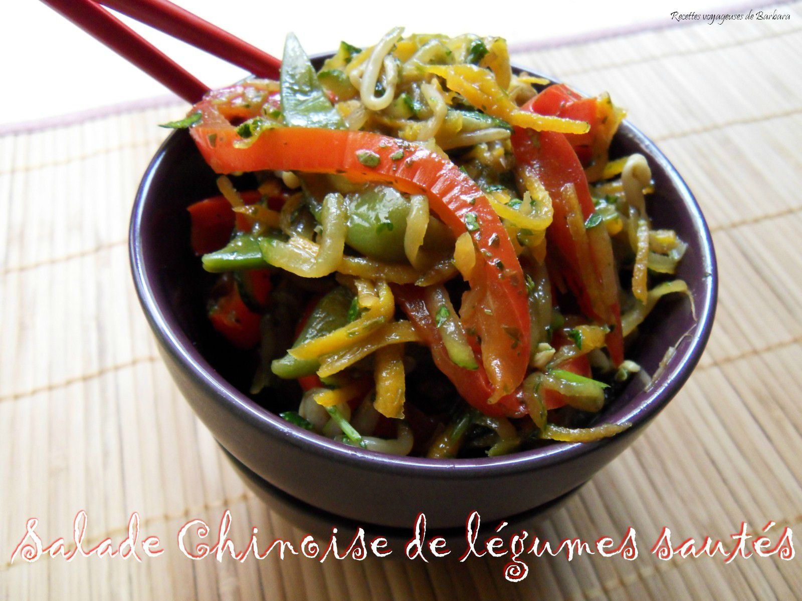 Salade Chinoise de légumes sautés2
