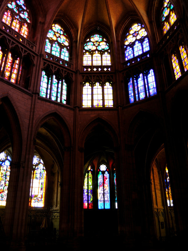 Nevers, cathédrale, choeur gothique, vitraux (58)