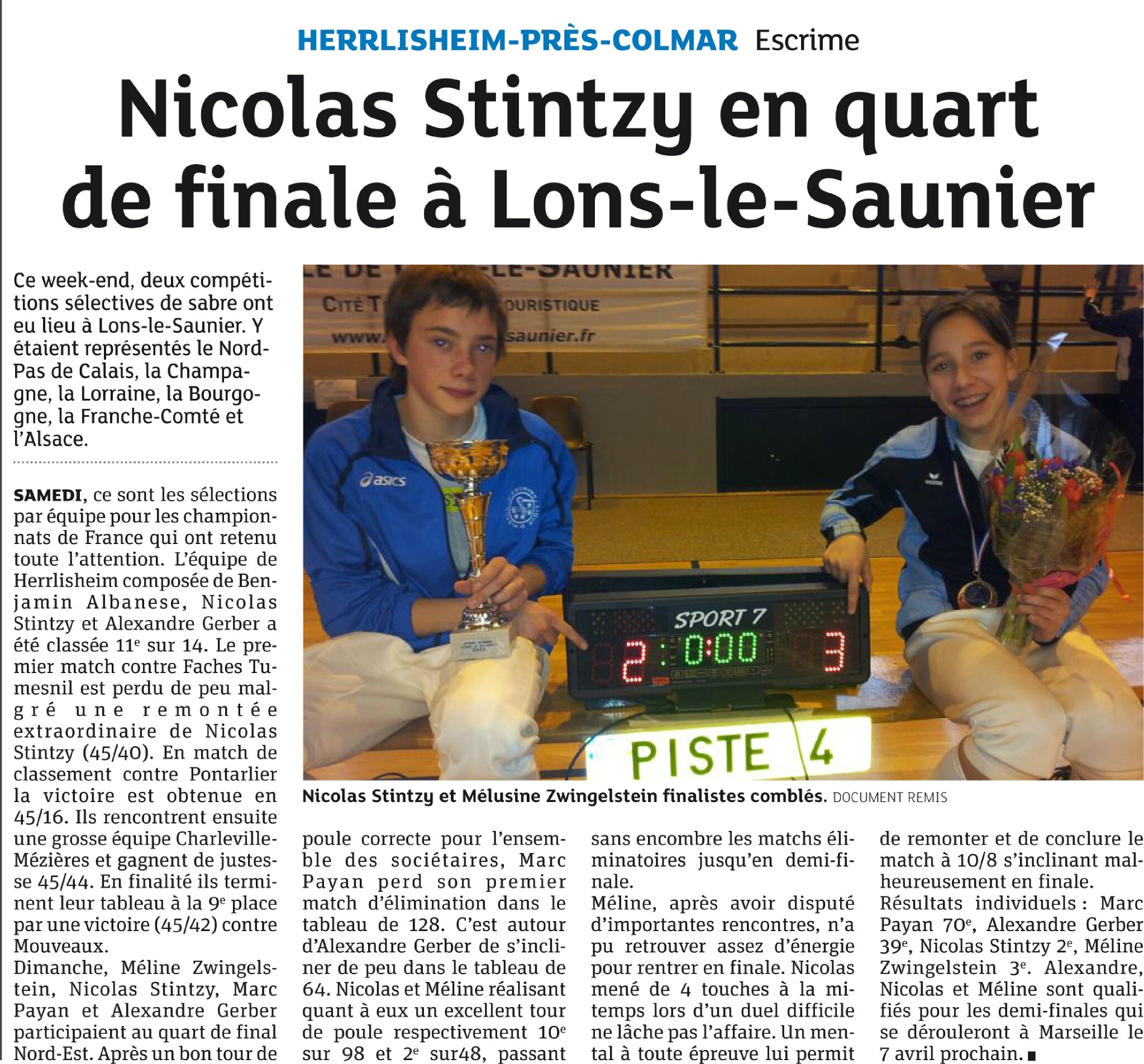 2013 - DNA lons le saunier 2
