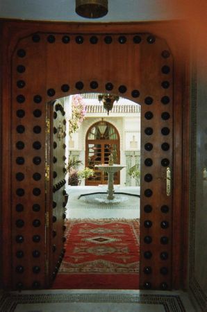 entrée d'un ryad Marrakech