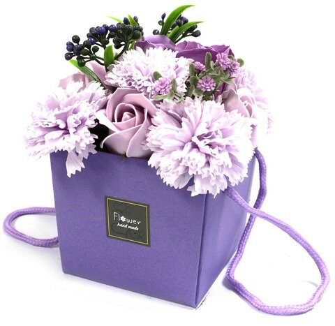 Bouquet Fleurs de Savon violette
