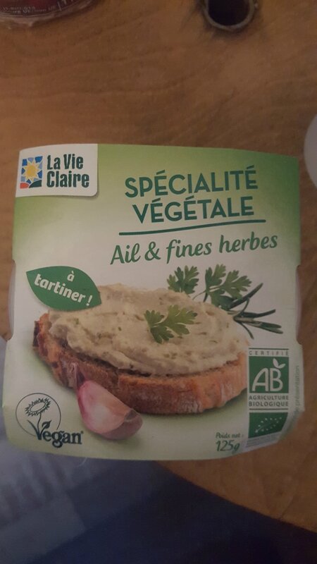 Carton emballage Spécialité Végétale La Vie Claire