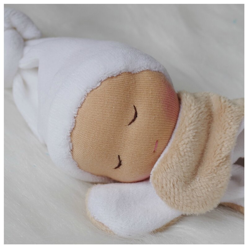 DOUDOU CADEAU DE NAISSANCE ARTISANAL NORMANDIE NORMES CE BEIGE BLANC