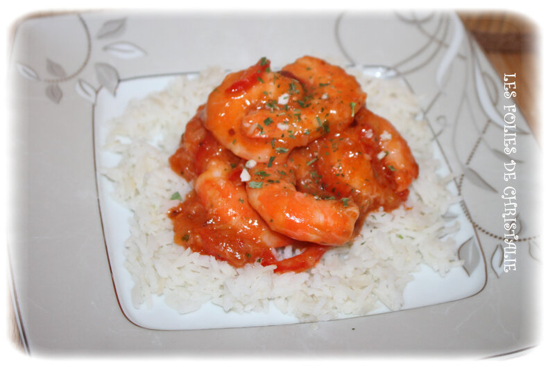 Crevettes sauce aigre douce 5