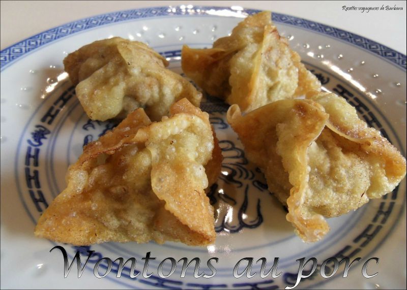 wontons au porc