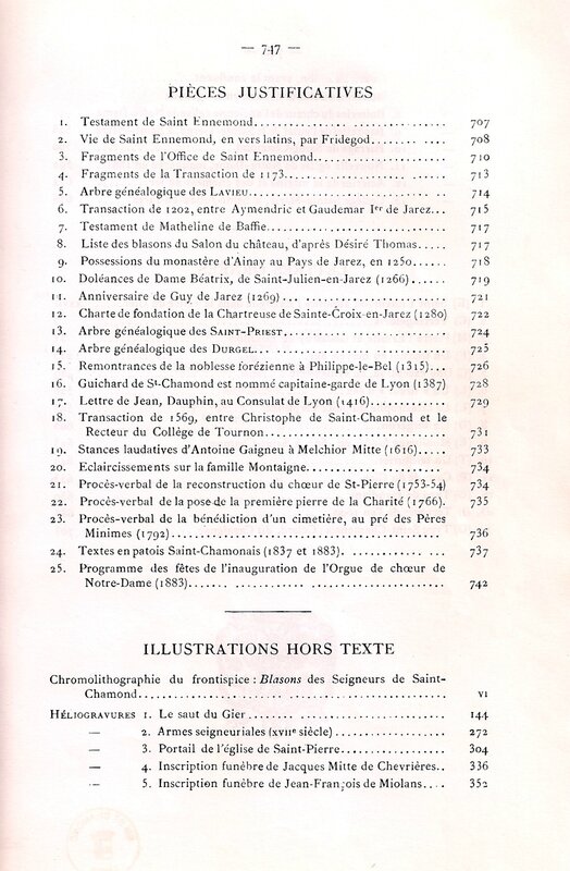 tables des matières (3)