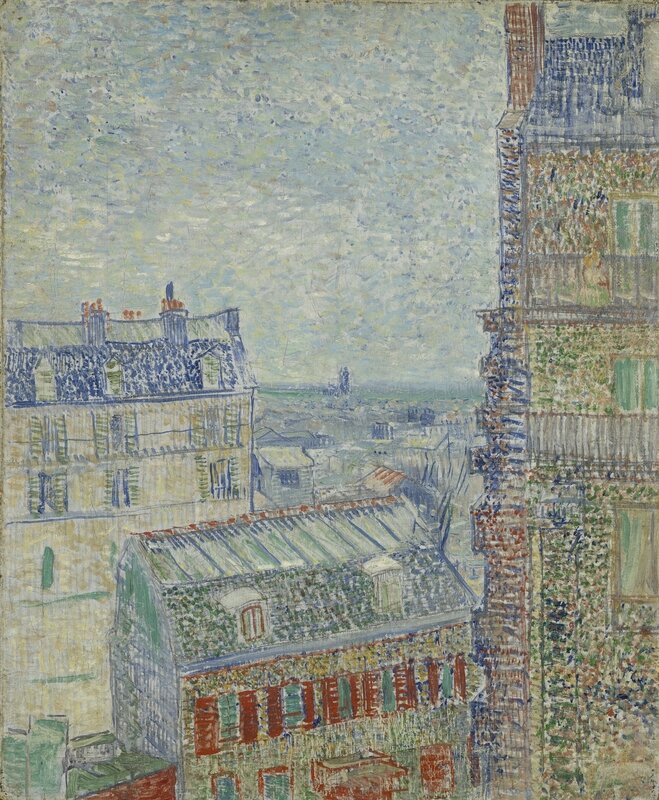 Vincent van Gogh, Vue depuis l’appartement de Theo, 1887, huile sur toile, Amsterdam, Van Gogh Museum