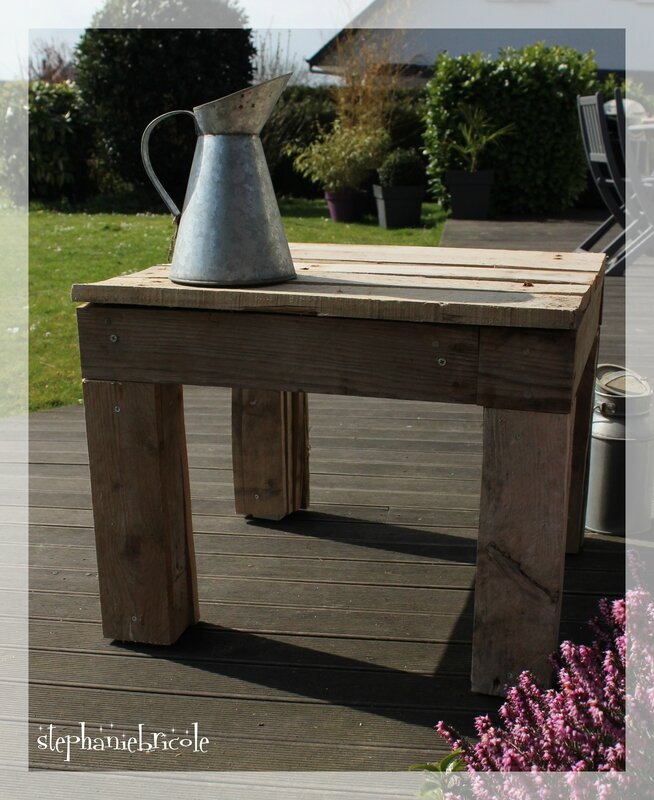 diy table salon bois récup