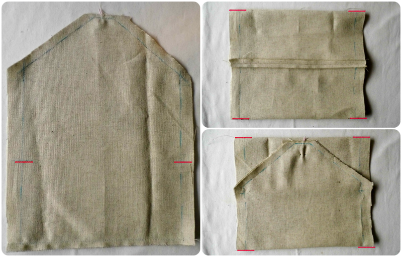 Tuto enveloppe tissu Pliage avant couture Déc 2014