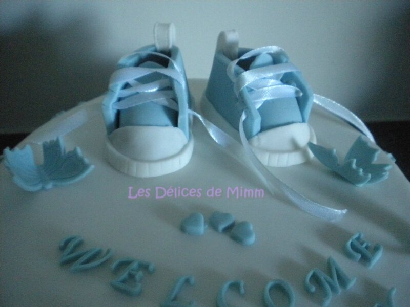 Gâteau pour une baby shower (pâte à sucre) 3