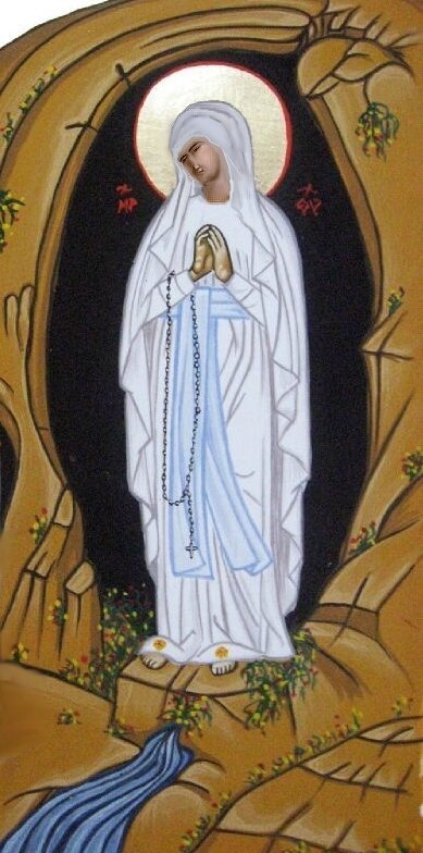 essai Vierge de Lourdes