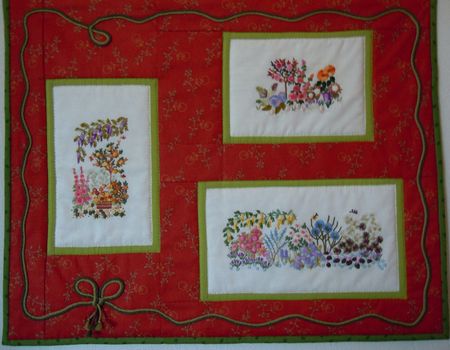 Quilt broderies