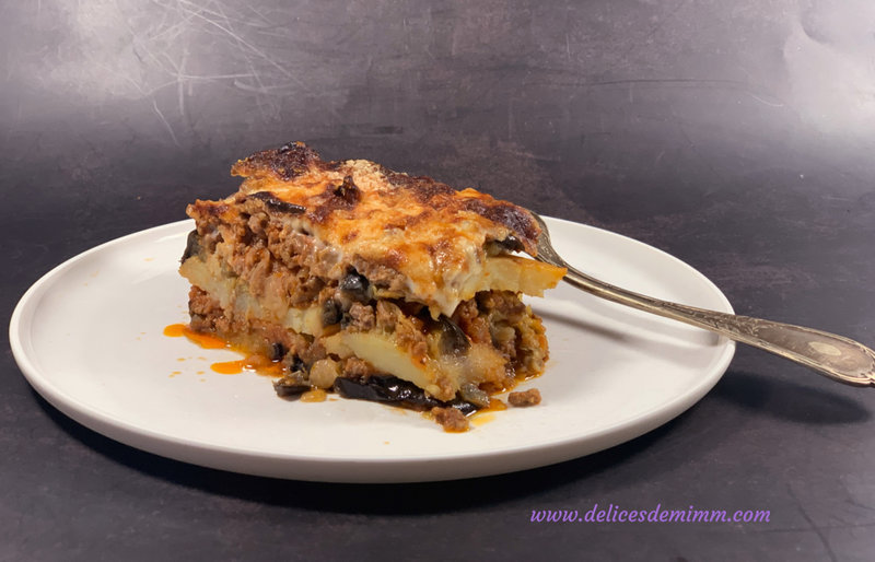 Moussaka aux aubergines et aux pommes de terre 2