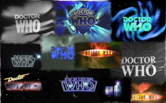 Doctor Who logo collage