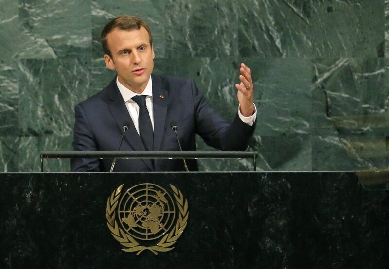 Macron at UN
