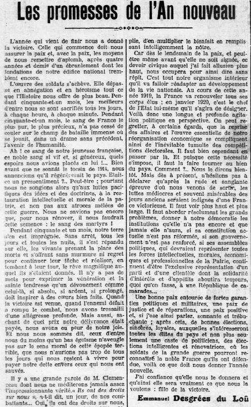 L'Ouest-Eclair 01 01 1919-1