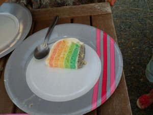 Mon rainbow cake