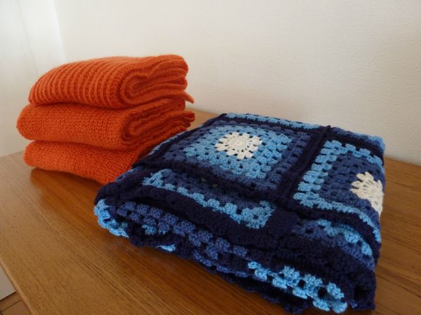 Echarpes et couverture crochet