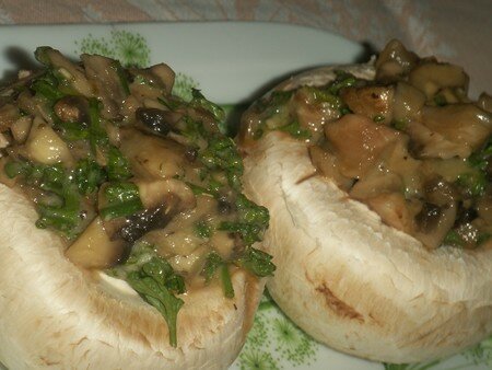 Champignons de Paris farcis aux herbes recettes Petits champignons farcis ail et fines herbes