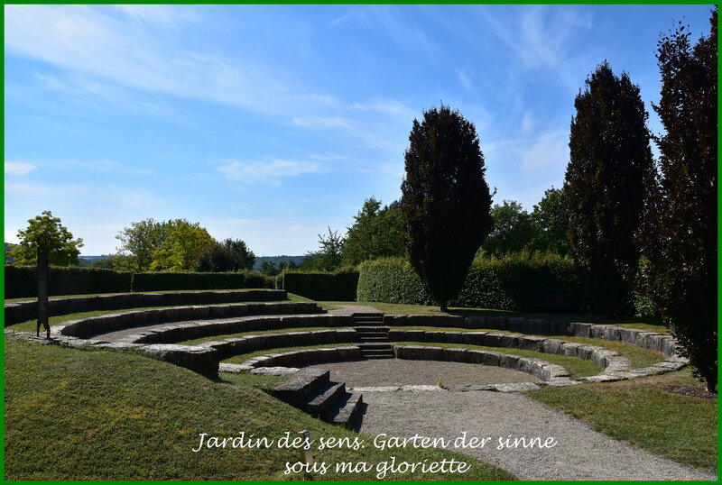 Jardin des sens à Merzig (Allemagne) Garten der Sinne sous ma gloriette