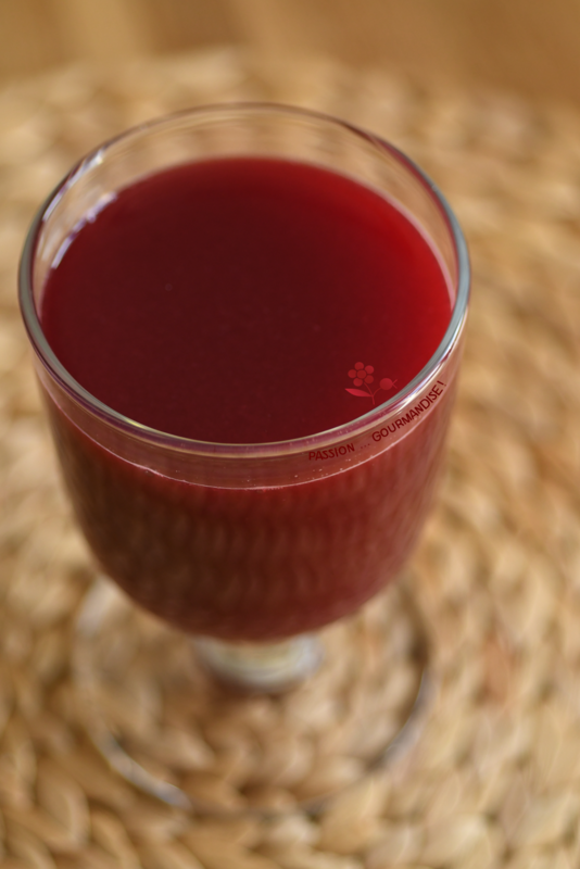 Jus betterave, radis, pamplemousse, pomme, eau de rose_3