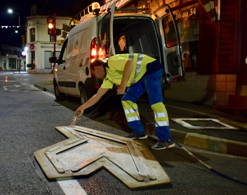 PEINTURES ROUTIÈRES NUIT 2019 flèche