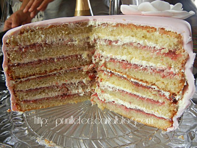 layer cake 40th birthday raspberry and lemon prunillefee