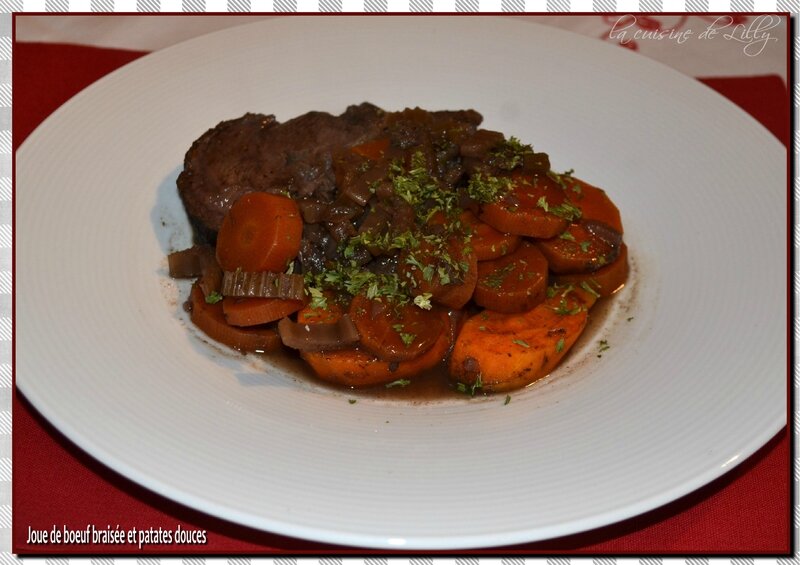 joue de boeuf braisée et patates douces