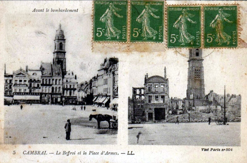 1920-08-17 - Cambrai beffroi b