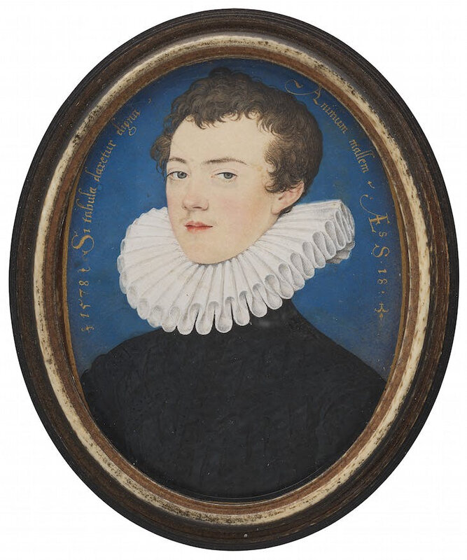 Nicholas Hilliard, Francis Bacon, later Baron Verulam and Viscount St Alban