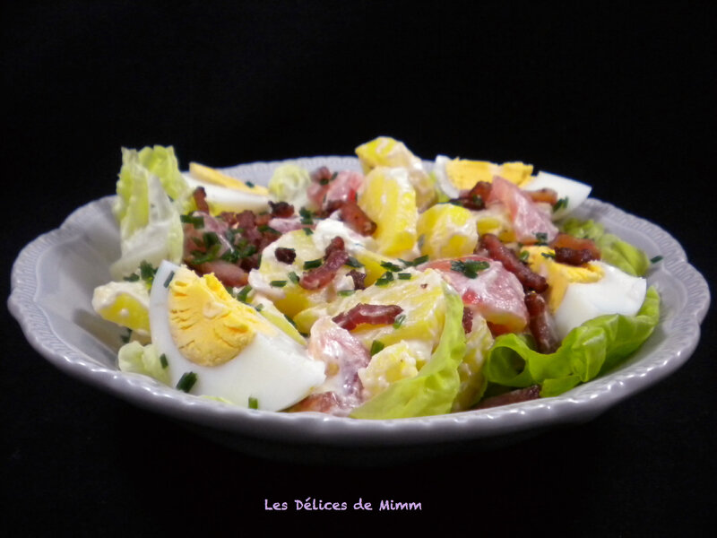 Salade froide de pommes de terre aux lardons 3