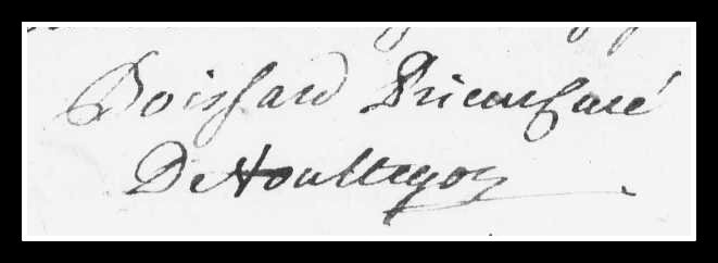 signature Boissard Voultegon 1769