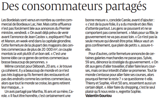 2021 01 31 SO Des consommateurs partagés
