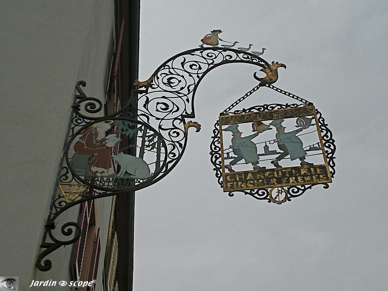 Enseigne d'une Charcuterie à Colmar