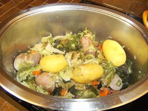 saucisse au chou vert saucisse au chou vert